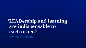 John Fitzgerald Kennedy marketing quote leadership and learning indispensable