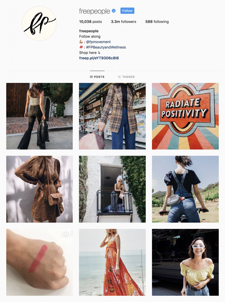 free people instagram lead marketing grand rapids michigan