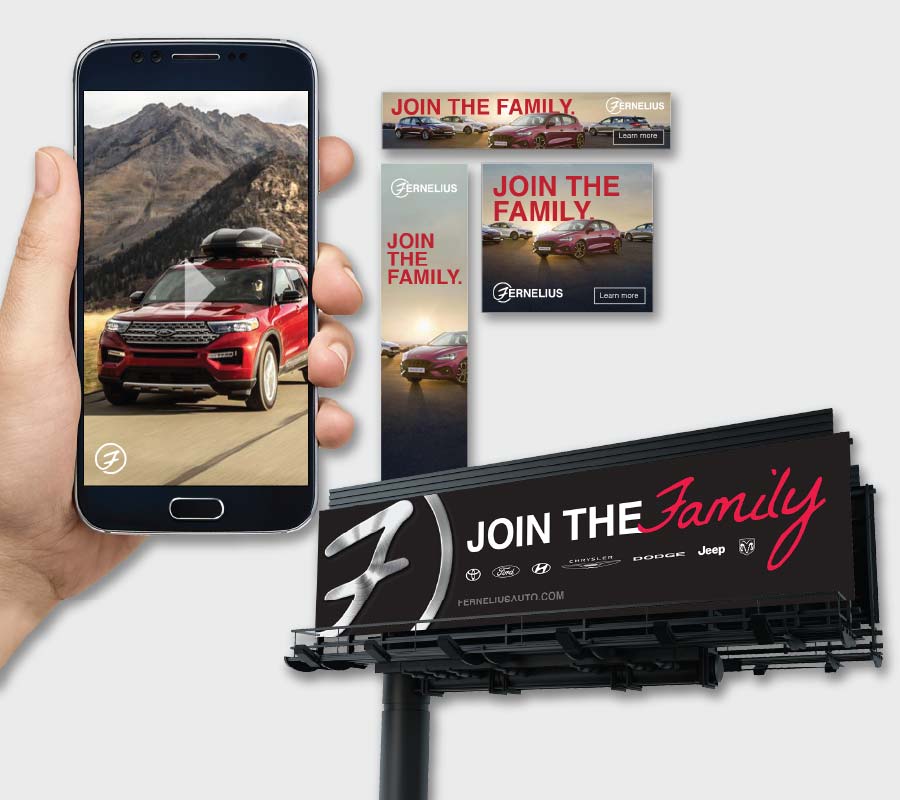 strategy and design for Fernelius ad campaign by LEAD Marketing Agency