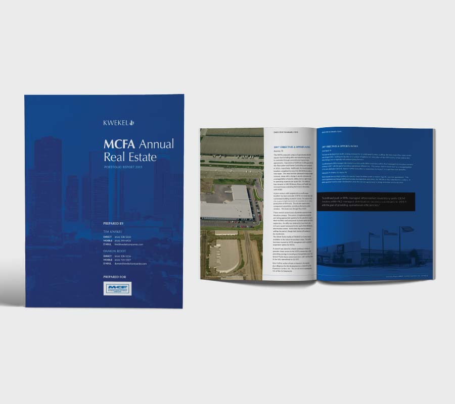 Brochure created by LEAD Marketing Agency for Kwekel Companies in Grand Rapids, MI