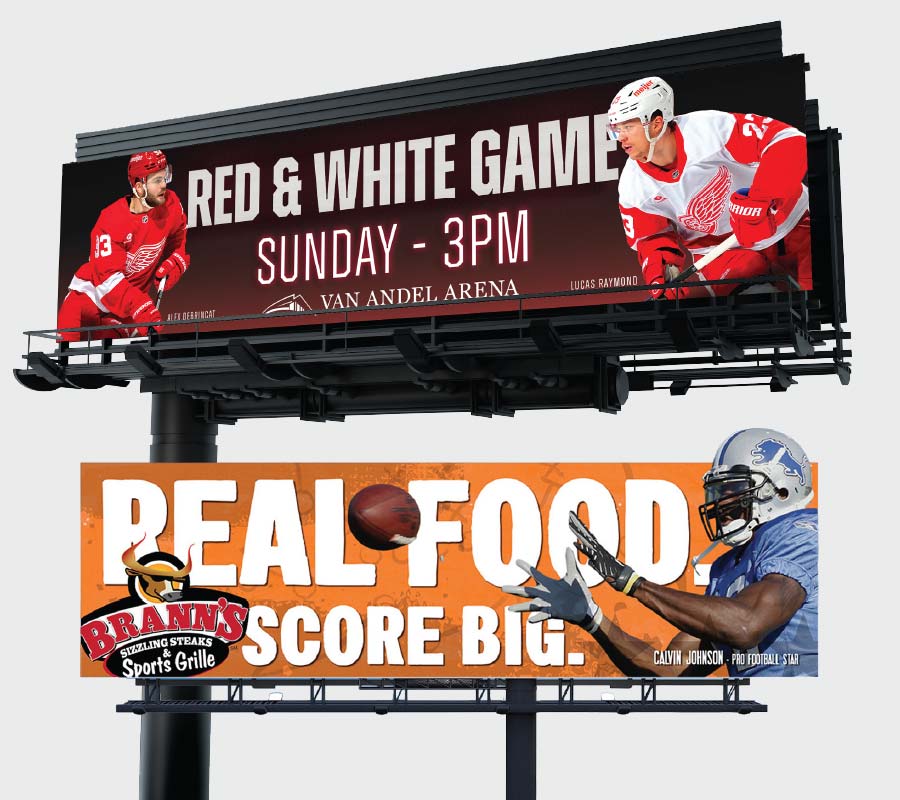 LEAD_Web_MediaPageai_800x900_SportsMarketing Billboard advertising campaigns for Detroit Red Wings and Brann’s Sports Grille by LEAD Marketing Agency