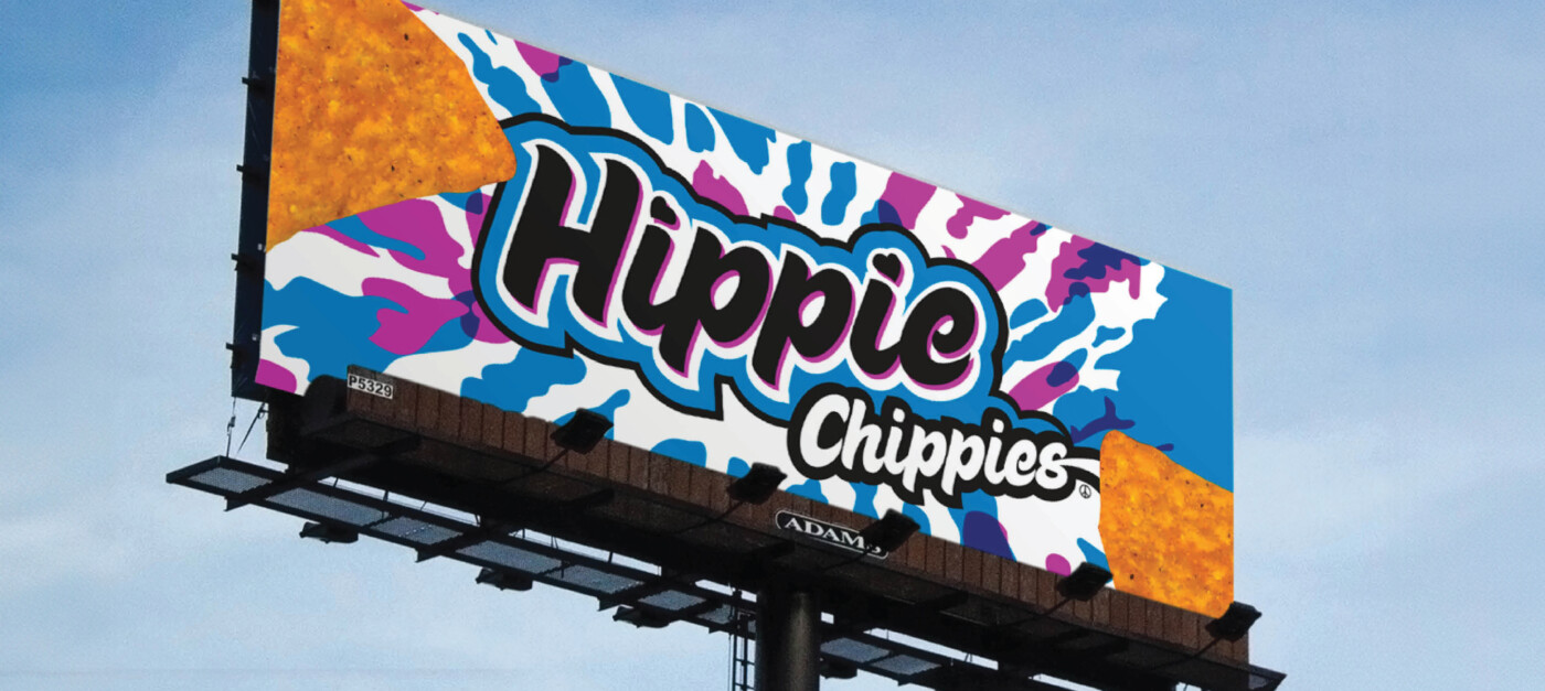 billboard design by LEAD Marketing Agency for Hippie Chippies