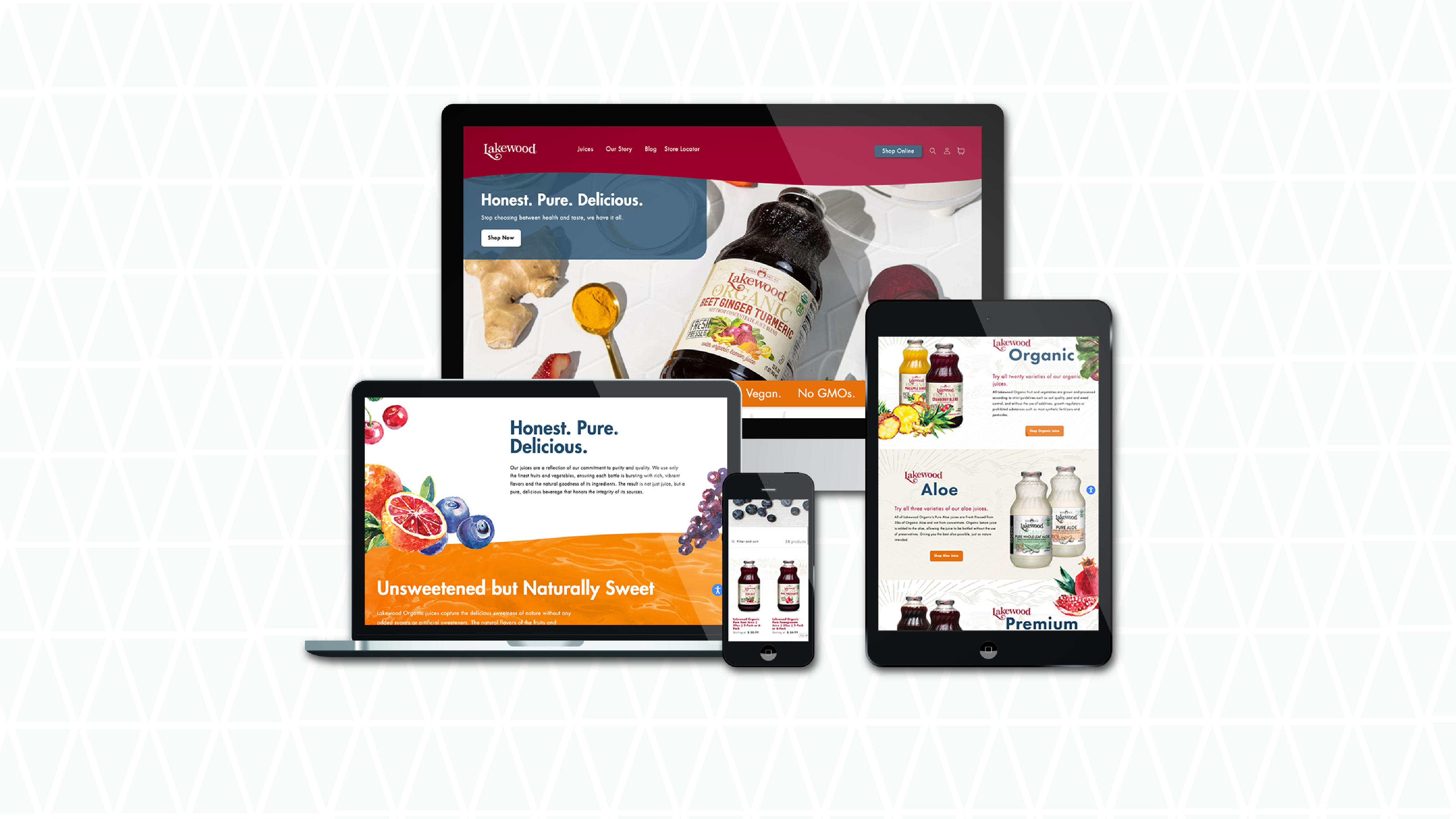 e-commerce website for Lakewood Organics designed and developed by LEAD Marketing Agency